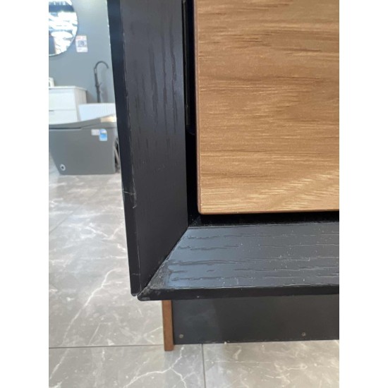 SAMPLE SALE-1200mm Deep Oak Plywood Wall Hung Vanity Cabinet Only